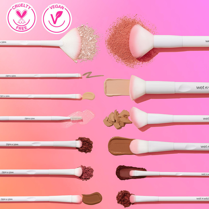 wet n wild Eyeshadow Brush Precision Blending Application Soft Synthetic Fibers Ergonomic Handle for Comfortable Precisi