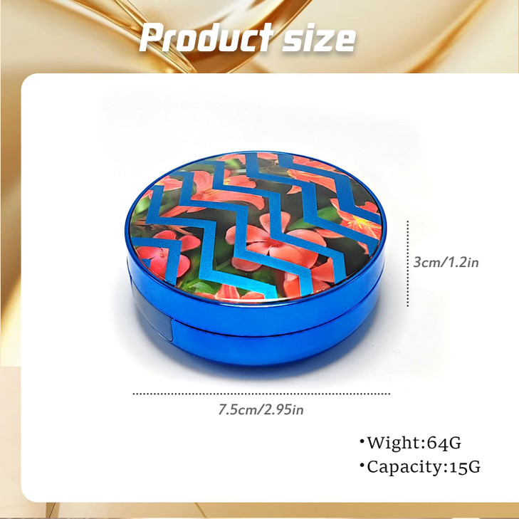 ASTRQLE 1PC 15ml Empty Portable Air Cushion Foundation Makeup Powder Puff Box Case Container Powder Compacts For DIY Cos