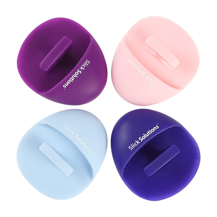 Slick Silicone Facial Cleansing Brush 4 Pack Silicone Face Scrubber Exfoliator