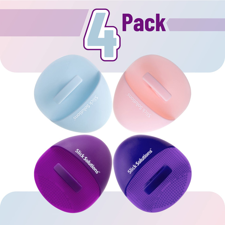 Slick Silicone Facial Cleansing Brush 4 Pack Silicone Face Scrubber Exfoliator