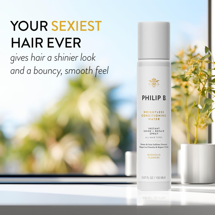 PHILIP B Weightless Conditioning Water 507 fl oz 150 ml Restores Bounce and Smoothness Giving Hair Shine a Fuller Appear