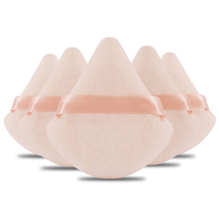 Powder Puff Daubigny 6 PCS Powder Puff Makeup Puff Face Soft Triangle Powder Puffs for Loose Powder Mineral Powder Body