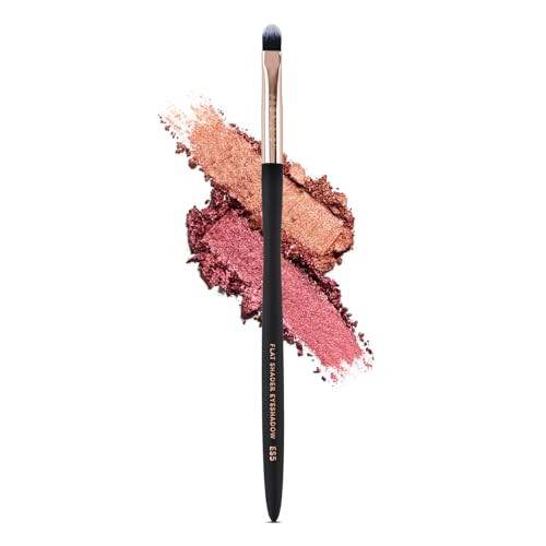 Profusion Cosmetics Flat Shader Eyeshadow Brush Dense Synthetic Bristles for Smooth Color Packing Blending Professional