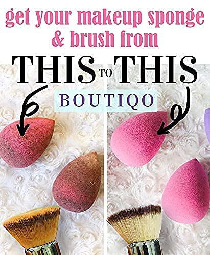 BOUTIQO Makeup Brush Cleanser Solid Soap Beauty Blender Sponge Cleanser Balm 14 Ounce Pack of 1