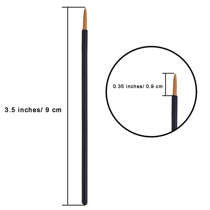 eBoot 100 Pack Disposable Eyeliner Brush Eyelash Serum Brushes Eyeshadow Applicator Eye Lash Wands Makeup Tool