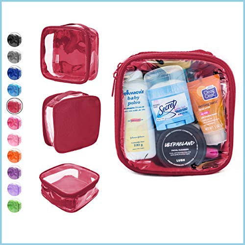 EzPacking Clear TSA Approved 311 Travel Toiletry Bag for Carry OnQuart Size Transparent Liquids Pouch for Airport Securi