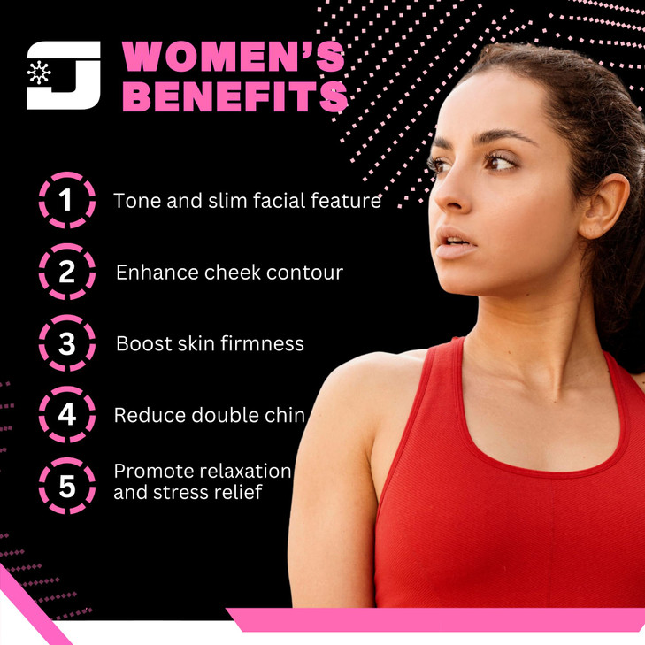 Jawzrsize Jaw Exerciser for Women Double Chin Reducer Facial Toner Neck Exerciser for Younger and Healthier Look Helps R