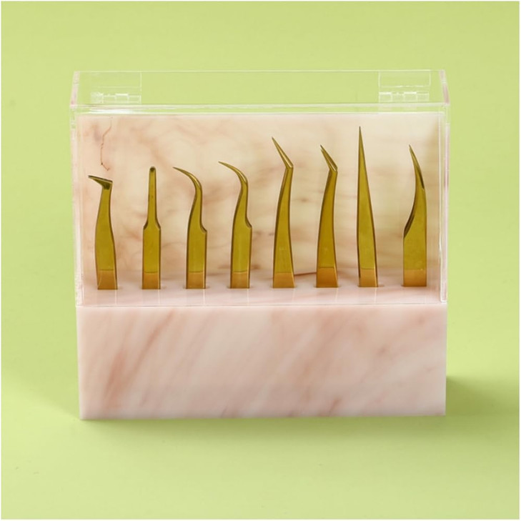 Dustproof Tweezers Holder Lash Extension Supply Stand Holder 8 Holes Tweezers Storage Holder for Eyelash Extensions Supp