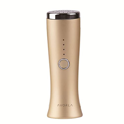 AVORLA I Red Light Infrared Therapy Facial Wand I atHome Skin Care Device Anti Wrinkle Facial Massager Gold