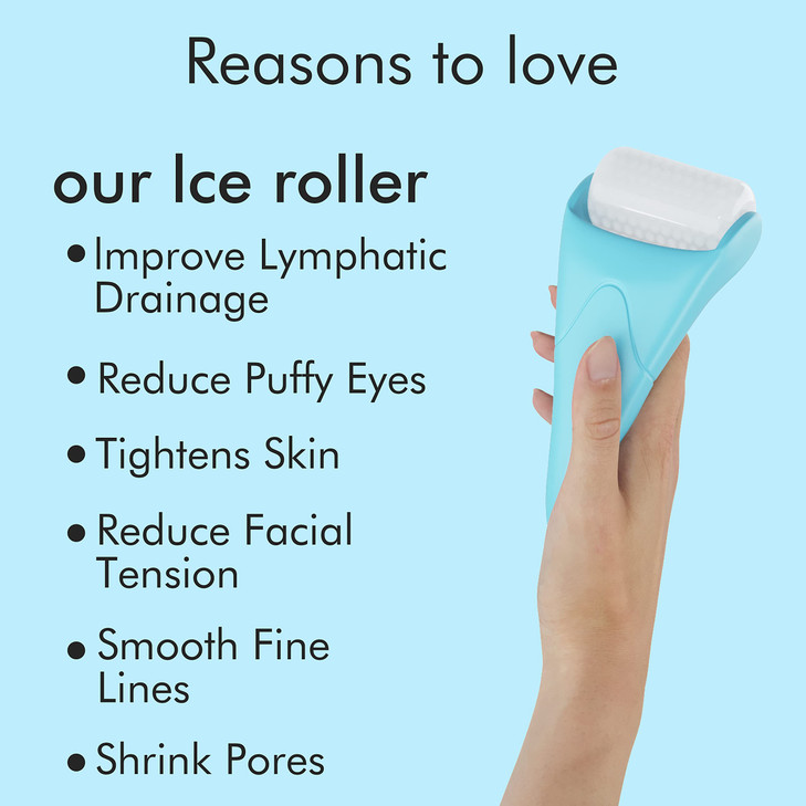 Ice Roller Gua Sha Set Skin Care for Face Wrinkles and Puffiness Self Facial Massage Tools