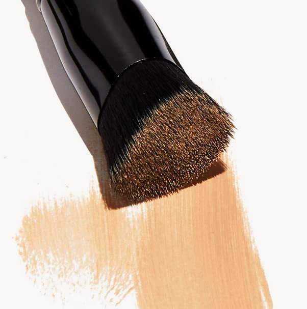 elf Triangular Buffing Foundation Brush FlatTop Makeup Brush For Applying Foundation Evenly Made With Synthetic Bristles