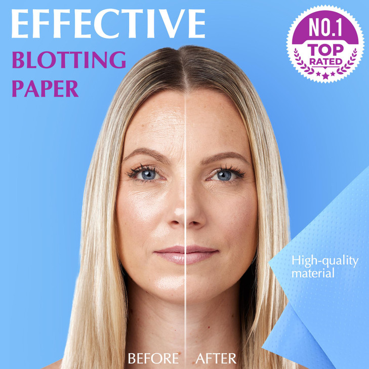 HighPerformance Oil Absorbing Sheets for Face 3 pack 150 sheets Makeup Friendly Blotting Papers for Oily Skin Oil Blotti