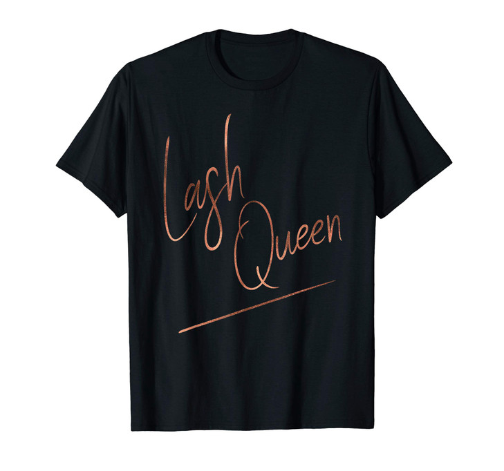 Eyelashes Lash Queen Ombre Handwriting Tee for Makeup Artist TShirt