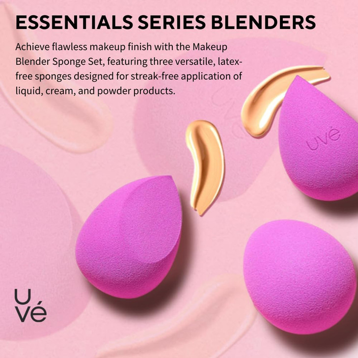 UV Beauty Makeup Sponge Helio Sponges Makeup Blender for Foundation Powder Cream Application Vegan CrueltyFree Makeup Sp