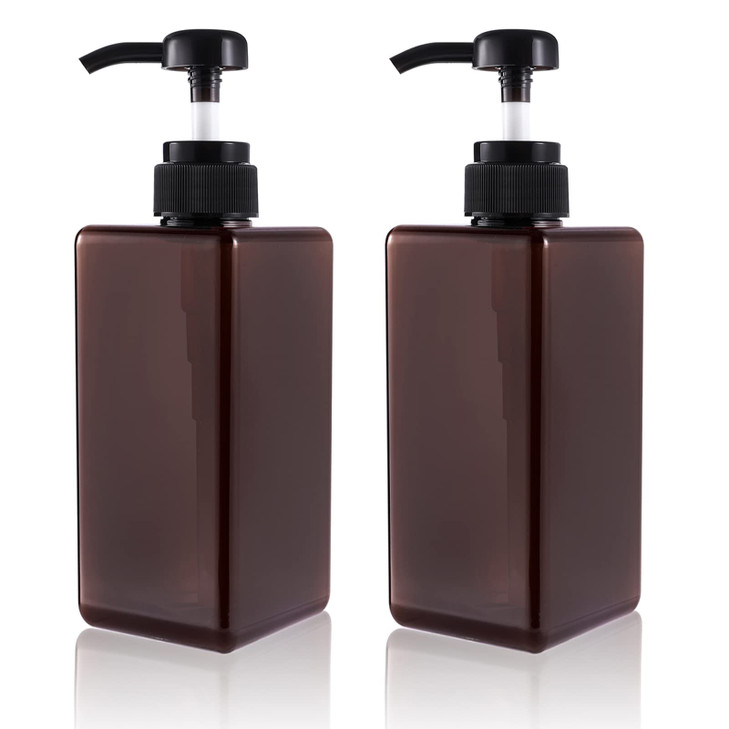 Pump Bottle Refillable Plastic Empty Lotion Soap Dispenser Liquid Container for Bathroom Shampoo and Body Wash 22oz650ml