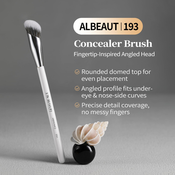Albeaut Concealer Brush Angled Under Eye Makeup Small Foundation Precision Face Blending Brush 193 concealer brush