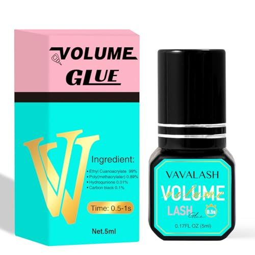 VAVALASH Eyelash Extension Glue Lash Extension Adhesive 051 Sec Drying Time Retention 9 Weeks Maximum Bond Lash Glue Lon