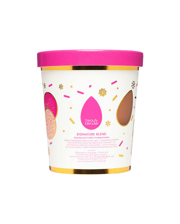 Beautyblender Signature Blend Essentials Set with 2 Beautyblender sponges for foundations and Powders Blendercleanser an