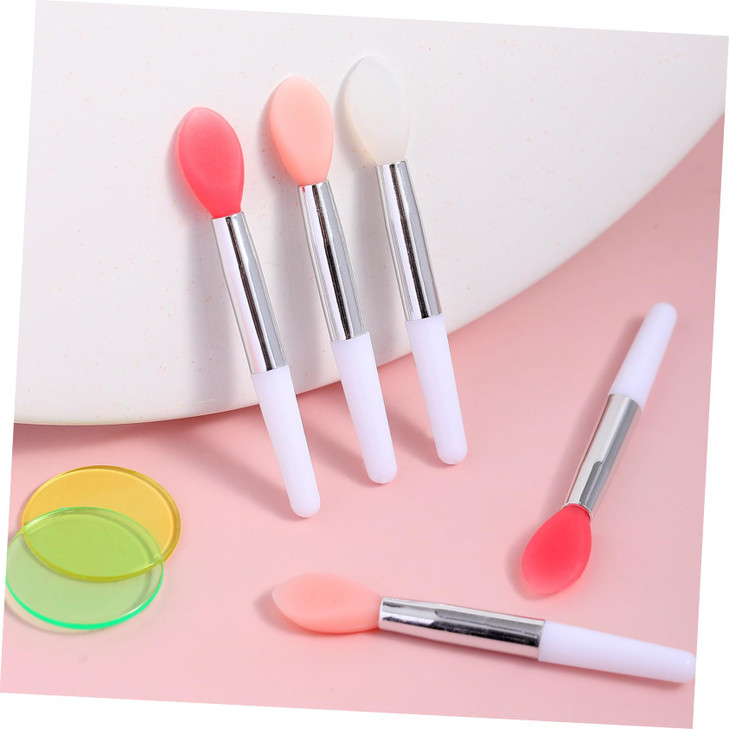 6pcs Silicone Lip Balm Applicator Small Makeup Applicator for Lip Lip Brush Applicator