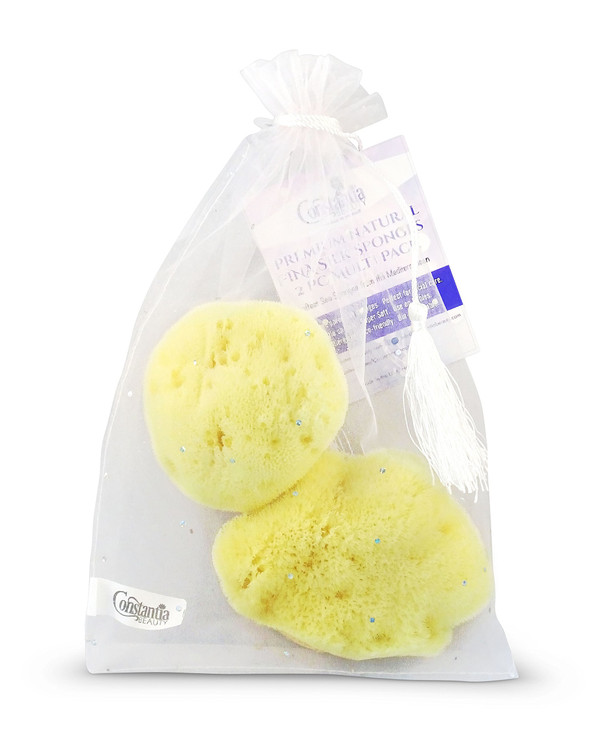 Constantia Beauty Premium Natural FINA Silk Sponges 2pc 4 45 Luxury Softness on The Skin from The Mediterranean Fine Por