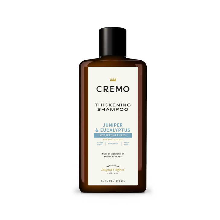 Cremo Juniper Eucalyptus Barber Grade Thickening Shampoo 16 Fl Oz
