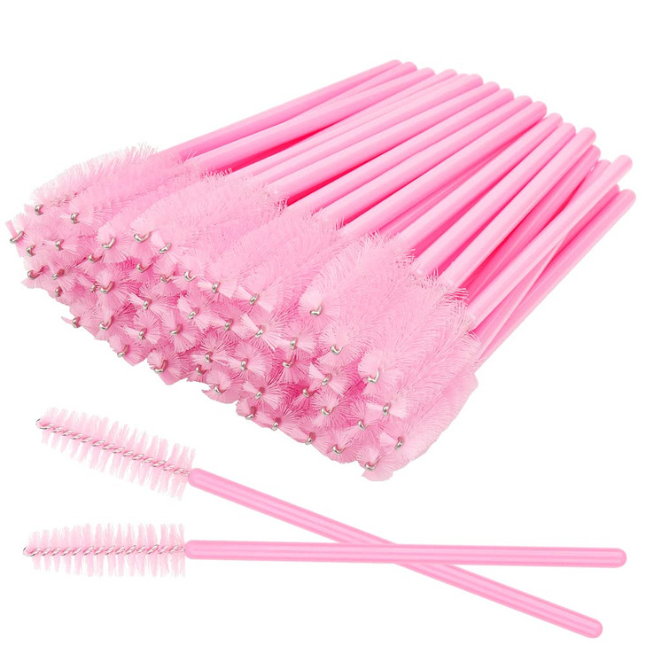 300 PCS Eyelash Extension Supplies Kit Disposable Micro Swab Brush Eyebrow Spoolies Lip Stick Brush Mascara Wand Applica