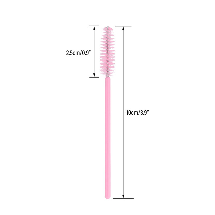 G2PLUS 100PCS Disposable Eyelash Brushes Adjustable Mascara Wands Makeup Applicator Lash Spoolies Brushes for Eyelash Ex