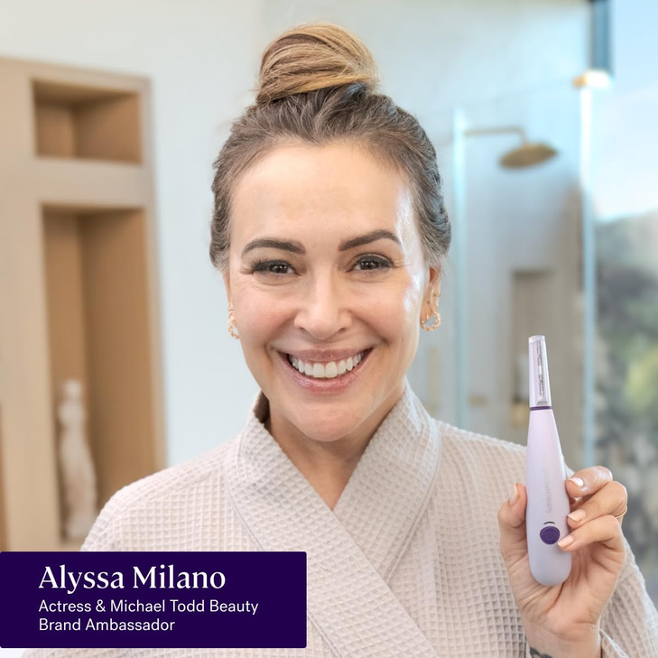 Michael Todd Beauty Sonicsmooth Dermaplane Razor for Women Face Eyebrow trimmer Dermaplaning System Peach Fuzz Remover 8