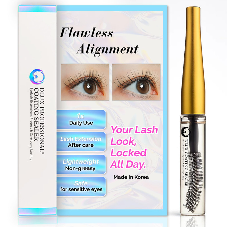 Dlux Professional Lash Sealant for Eyelash Extensions Lash Sealer For Cluster Lashes DIY Lash Extension Coating Long Las