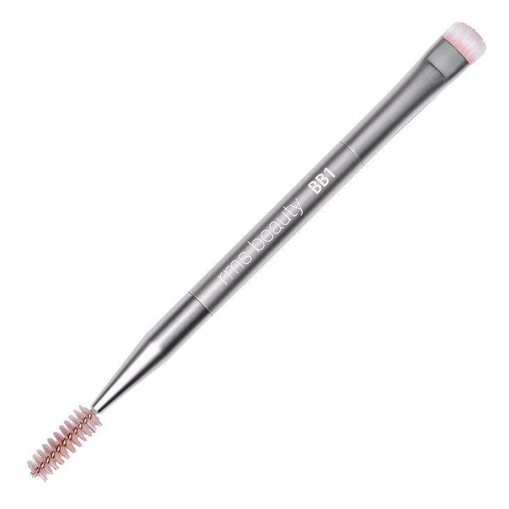 RMS Beauty Back2Brow Brush Vegan Synthetic Fiber Eyebrow Makeup Brush with Spoolie Cruelty Free Clean Beauty Makeup Tool