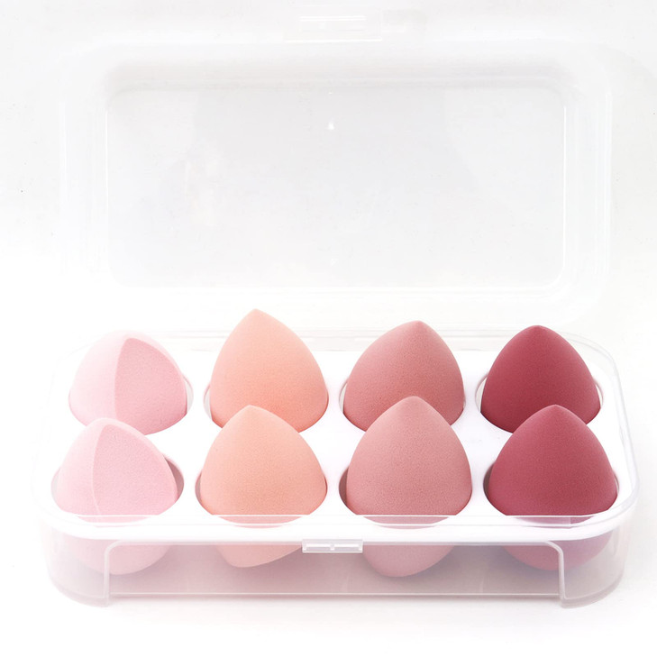 8 PCS Makeup Sponges Blender LatexFree Vegan Beauty Sponge Professional Beauty Sponge Blender Makeup Egg Foundation Blen