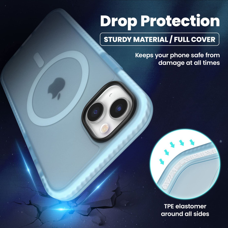 ZCDAYE Magnetic for iPhone 14 Case 13 Case, [Compatible with Magsafe][N38 Magnets][Military Drop Protection] Frosted Touch Shockproof Bumper Cover fo online at globaldelivered