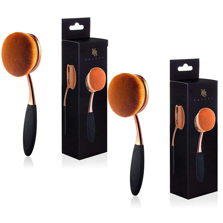 Yoseng Oval Foundation Brush Large Toothbrush Makeup Brushes Fast Flawless Application Liquid Cream Powder FoundationPac