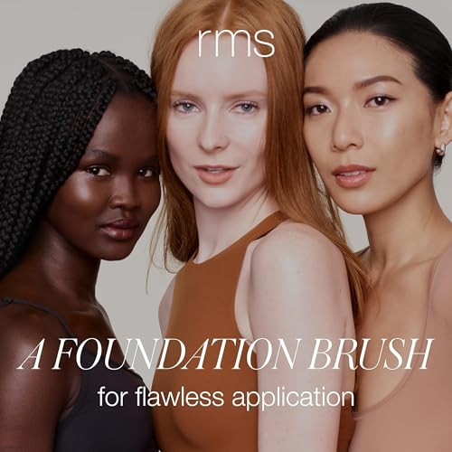 RMS Beauty Skin2Skin Vegan Makeup Brush Soft Durable CrueltyFree Brush for Flawless Foundation Concealer Eyeshadow Blush