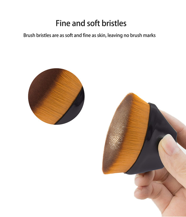 Foundation Makeup Brush 3Pcs Flat Head Makeup Brush Concealer Brush Contour Sideburn Adjustment Pen