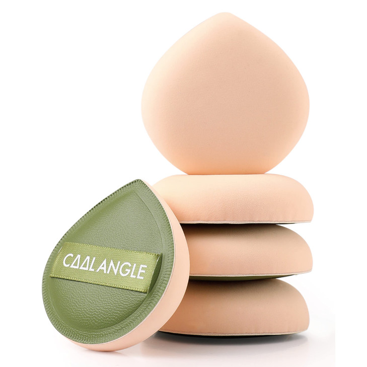 COOLANGLE 5Pcs Makeup Sponge For Foundation Concealer And Powder Latex Free Blender Sponge For Natural And Easy Makeup S