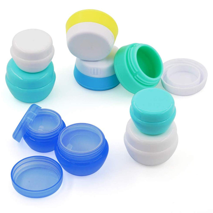 Cosywell Travel Containers Sets Silicone PP Cream Jars for Toiletries Empty Lotion Leakproof TSA Approved Bottles Access