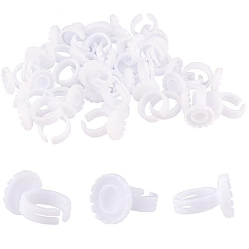 BEYELIAN Glue Rings For Eyelash Extensions Can Fasten to Tweezers Lash Glue Holder Fanning Volume Fan Blooming Cups Lash