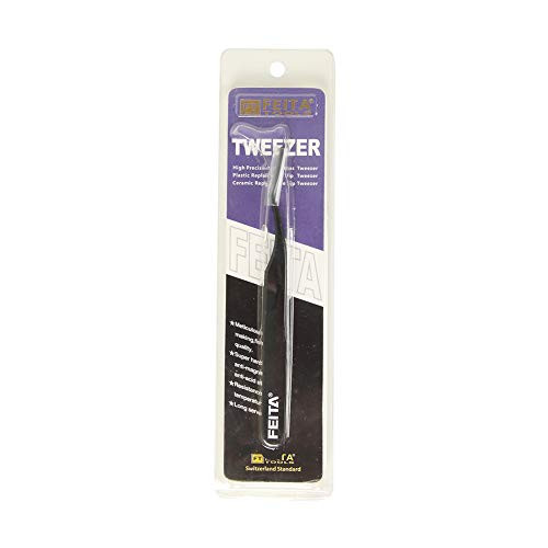 False Eyelash Applicator FEITA Professional Curved Eyelashes Extension Tweezer for Easy Lashes Application and Removal B