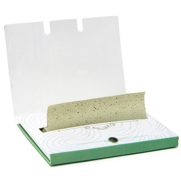 Facial Oil Blotting Paper For Oily Skin 100 Count pack of 6 Natural Green Tea Face Absorbing Sheets Skin Care and Oil Co