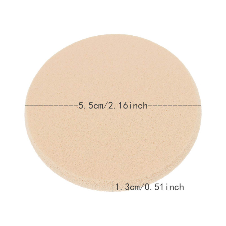 25 Pcs Womens Round Soft Makeup Beauty Eye Face Foundation Blender Facial Smooth Powder Puff Cosmetics Blush Applicators
