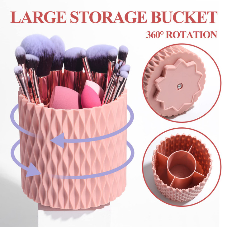 BSMALL Makeup Brushes Premium Synthetic Foundation Powder Concealers Eye Shadows 18 Pcs Brush Set with 5 sponge Holder S