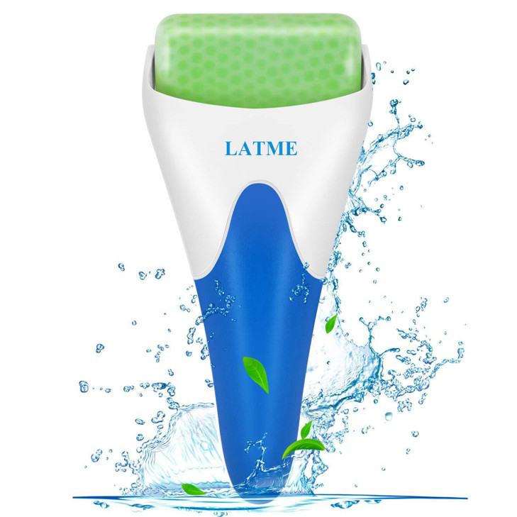 LATME Ice Roller for Face EyesWomens GiftsFace Massager Roller Puffiness Migraine Pain Relief and Minor Injury Green