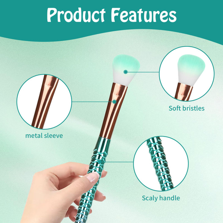 Makeup Brush Set 11Pcs Eye Makeup Brushes Eyeshadow Concealer Eyeliner Brow Blending Brush Tool