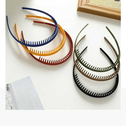 Xiaocao8 6 pcs Womens Hair Bands Mujer Teeth Headbands for Women Girls Comfy Hair Hoop Non-slip Plastic Hairbands Fashion Hair Accessories online at globaldelivered