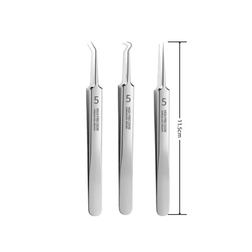 Professional Facial Blackhead Remover TweezersExtractor Acne Removal Kit Pimple Popper Tool Clip for Whiteheads Acne Cli