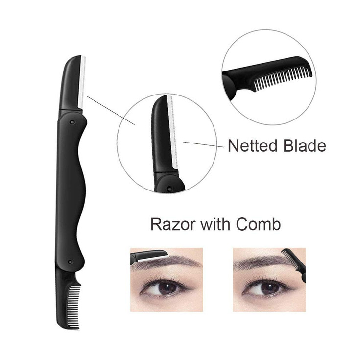 Eyebrow Razor 5in1 Eyebrow Kit Professional Eyebrow Grooming Set Eyebrow Trimmer Set for Women and Men Including Brow Ra