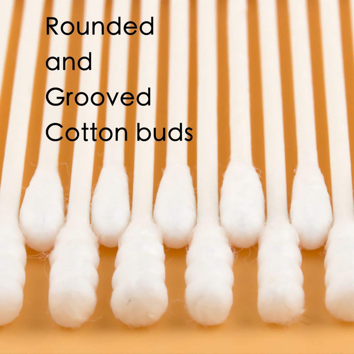 400pcs Organic Cotton Swabs for Infant BabykidAdult RoundSpiral Head Qtip for Baby Ear Nose Clean 100 Cotton Double Tipp