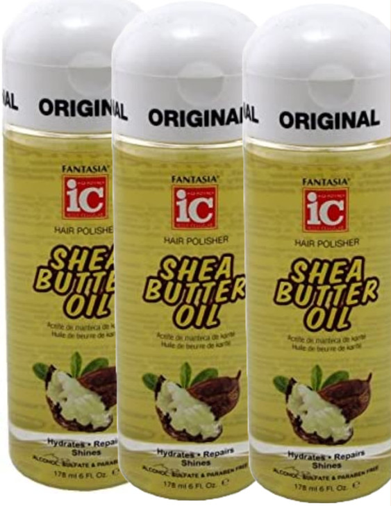 Fantasia Ic Hair Polisher 6oz Shea Butter Oil 3 Pack