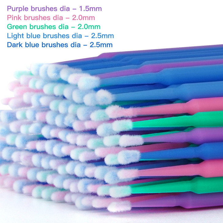 Cuttte 500PCS Disposable Micro Swabs for Eyelash Extension Micro Applicators Eyelash Swabs for Makeup Application Multic
